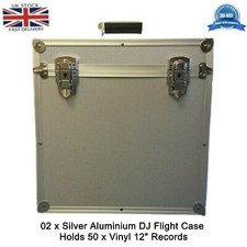 02 x SILVER ALUMINIUM DJ