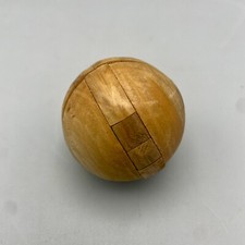 Rompicapo gioco logica in legno "Sfera" 1970 ca