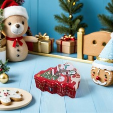  Caramelle Natalizie Per Biscotti in Scatola Di Latta Scatole Tin Cookie Natale