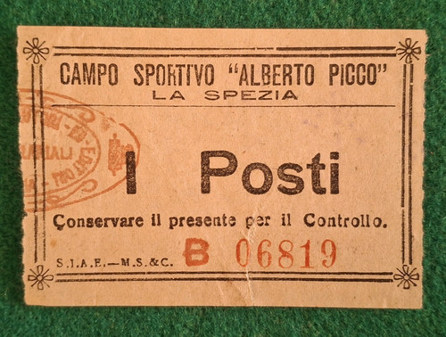 1934 biglietto calcio stadio - calcio,