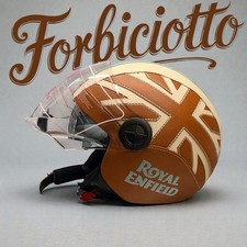 Casco vintage in pelle