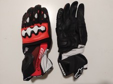Guanti Moto Alpinestars GP PRO R4 BLACK RED FLUO Gloves Pelle Racing Taglia L