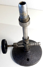 ANTICO BRUCIATORE BUNSEN-A GAS-DA BANCO-DA LABORATORIO-USATO