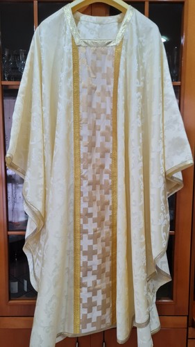Casula bianca liturgia - casula,