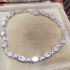 Bracciale tennis argento