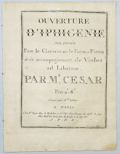Gluck cesar d - /, d'iphigenie