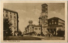1933 Roma Piazza Buenos Aires Carrozze Calessi FP B/N VG