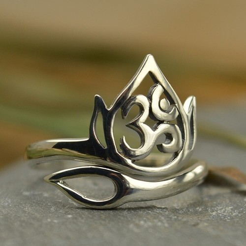 Anello simbolo aum fiore - anello, e