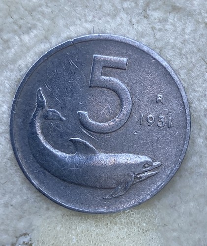 Moneta italiana del 1951 - da, 5