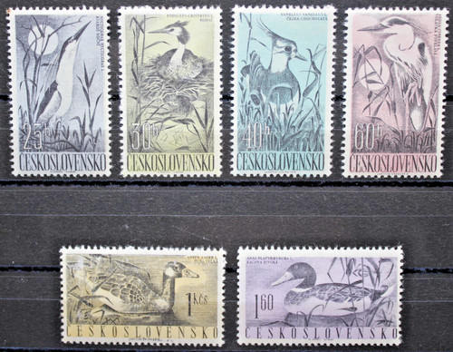 Cecoslovacchia 1960 uccelli - cecoslovacchia,