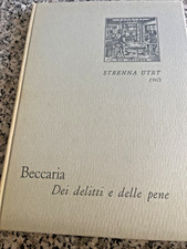 Beccaria Dei delitti e delle pene Strenna Utet 1965
