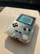 CONSOLLE GAME BOY POCKET NINTENDO TRASPARENTE per riparazione display/ricambi