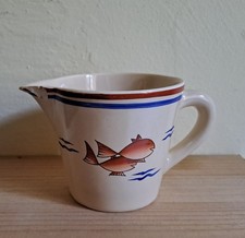RICHARD GINORI lattiera in ceramica anni 30 Trenta 1936 Art Déco Deco pesci mare