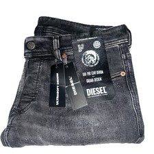 Jeans skinny Diesel Sleenker grigi 32 x 32 skinny nuovi con etichette made in Italy prezzo di listino 400€