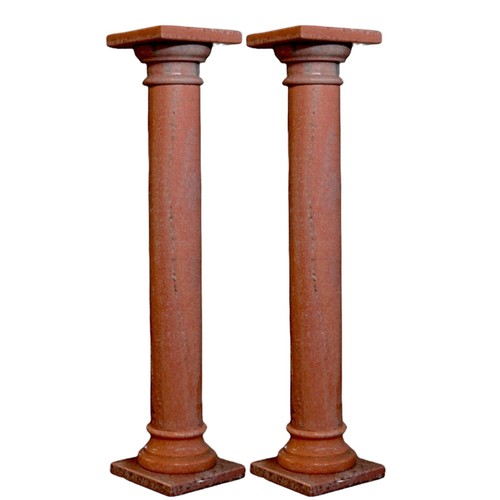 Coppia colonne granito rosa - colonne,