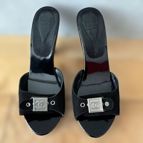 Chanel sandali con - con, nero