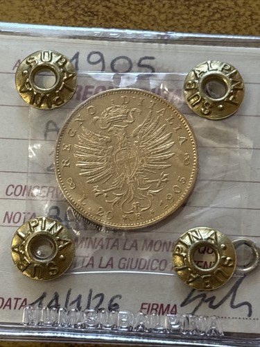 Moneta oro regno italia - moneta,