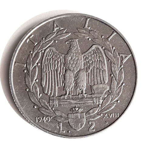 Regno italia lire - 2, 1940
