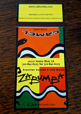 Vintage Matchbook: Zabumba, Los Angeles, CA Brazillian Food & Live Music