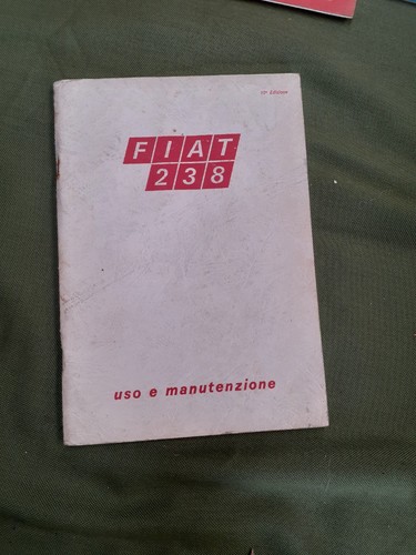 Fiat 238 libretto - libretto, uso