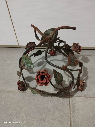 Lampadario ferro battuto - , e