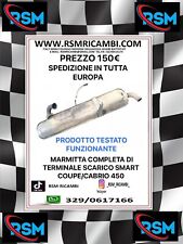 MARMITTA COMPLETA DI TERMINALE SCARICO SMART COUPE/CABRIO 450