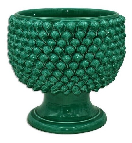 Vaso ceramica grande - con, gambo