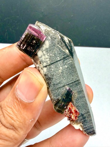 Rara tantalite con tormalina - rara,