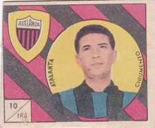 Figurina calciatori CHIUMENTO - ATALANTA N.186 Ed. VAV 1958-'59 orig.
