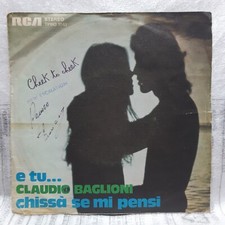 DISCO 45 GIRI CLAUDIO BAGLIONI …E TU TPBO 1041 ITALIA 1974