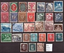 Deutsches Reich 1919-40 Lotto 30 valori usati.