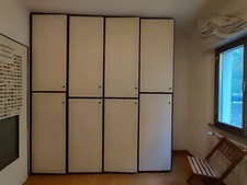 Armadio quattro stagioni 8 ante in legno noce / acero camera da letto