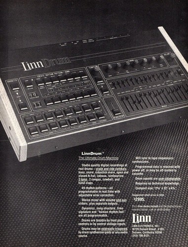 Linn drum magazine - linn, print