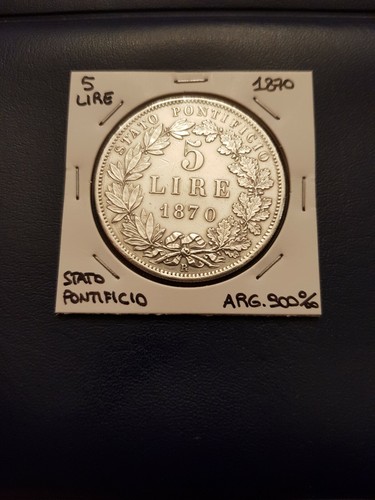 Moneta argento lire 1870 - moneta,