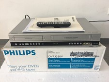 PHILIPS DVP-3350V Lettore DVD / Videoregistratore VHS + IMBALLO ORIGINALE, FB, BDA - dal rivenditore