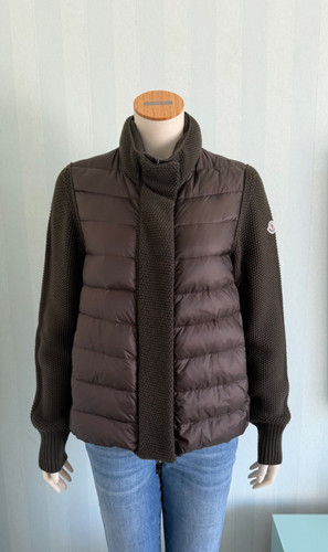 Cardigan piumino verde oliva - cardigan/piumino,