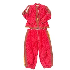 Set Giacca e Pantaloni Rinascimento CC & Company Costume Teatrale Uomo 42 Rosso LEGGI