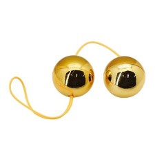 2 Palline sfere con filo vaginali donna esercizio di kegel oro Biglia interna