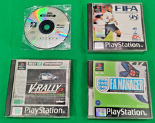 PS1 4 Giochi PlayStation 1 PSX, RESIDENT EVIL, V-RALLY 2, F.A MANAGER, FIFA 98