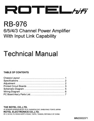 Manuale servizio rotel - servizio,
