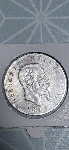 Lire 1875m emmanuel ii - 5,