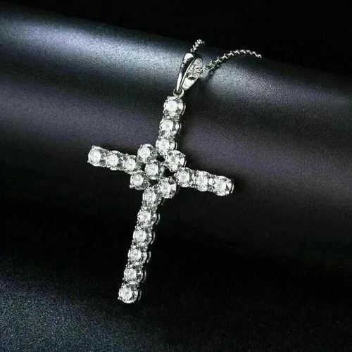 Ciondolo croce diamantata ct - ciondolo,