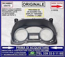 CORNICE CROMATA X QUADRO STRUMENTI CONTA KM DISPLAY 3 RIGHE FIAT GRANDE PUNTO