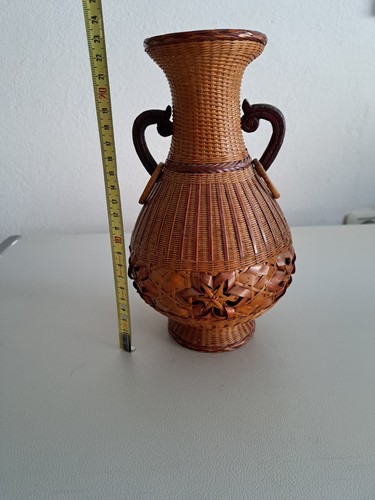 Cestino vaso vimini con - vaso,