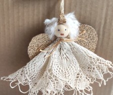 Angioletti di stoffa fatti a