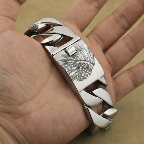Bracciale acciaio inox - , inciso