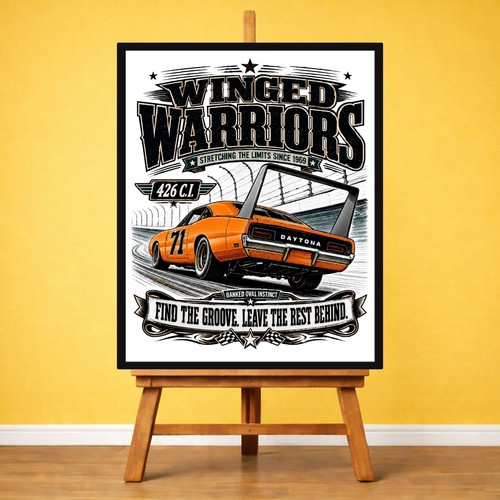 Poster vintage guerrieri alati - poster,