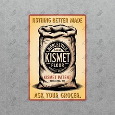 Insegna in metallo farina