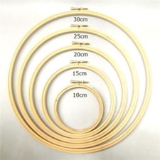 Anello legno ricamo punto - in,