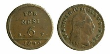380) Napoli Regno  Ferdinando IV - 6 Tornesi 1800 GRAMMI 21,06